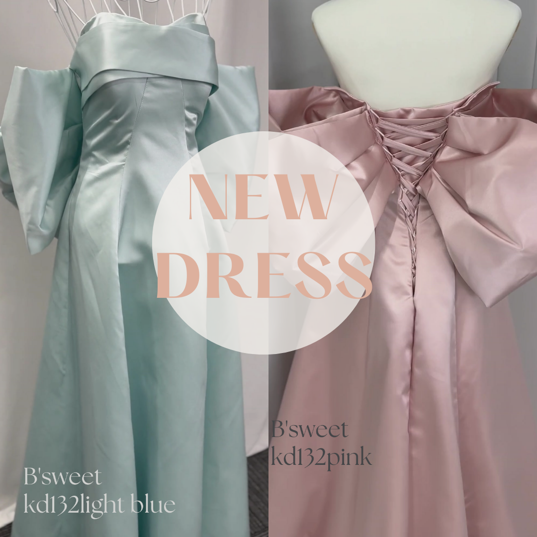 B'sweetオリジナルカラー！【kd137ls】ワンショルダーフリルカラードレス　Aライン