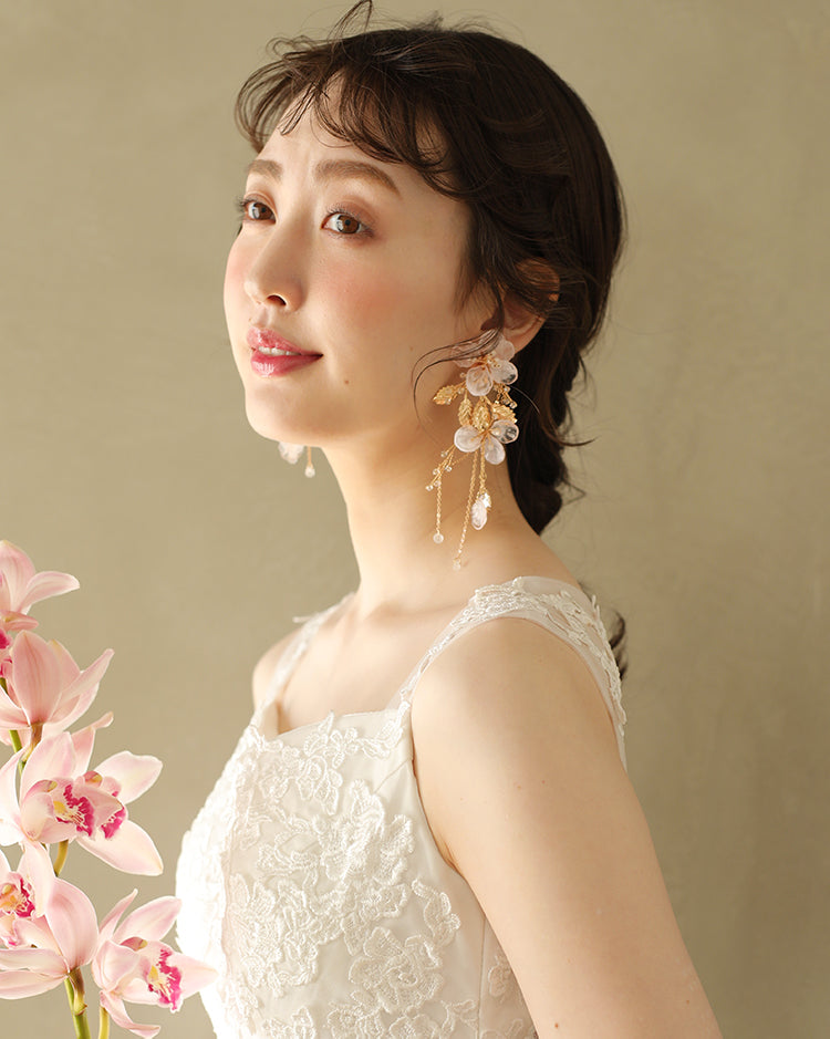 【ac210hm】ロゼブロッサムアクセサリー (選べるタイプ:ヘッドパーツ/ピアス/イヤリング)