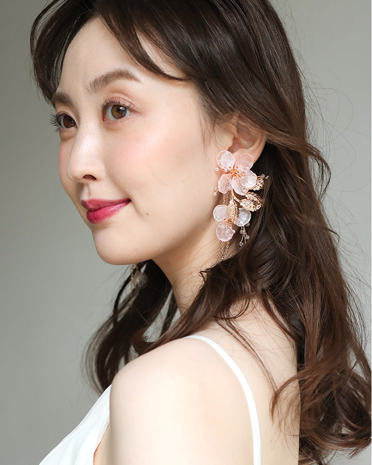 【ac210hm】ロゼブロッサムアクセサリー (選べるタイプ:ヘッドパーツ/ピアス/イヤリング)