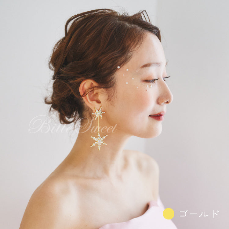 【ac228mo】ツインスターズピアス