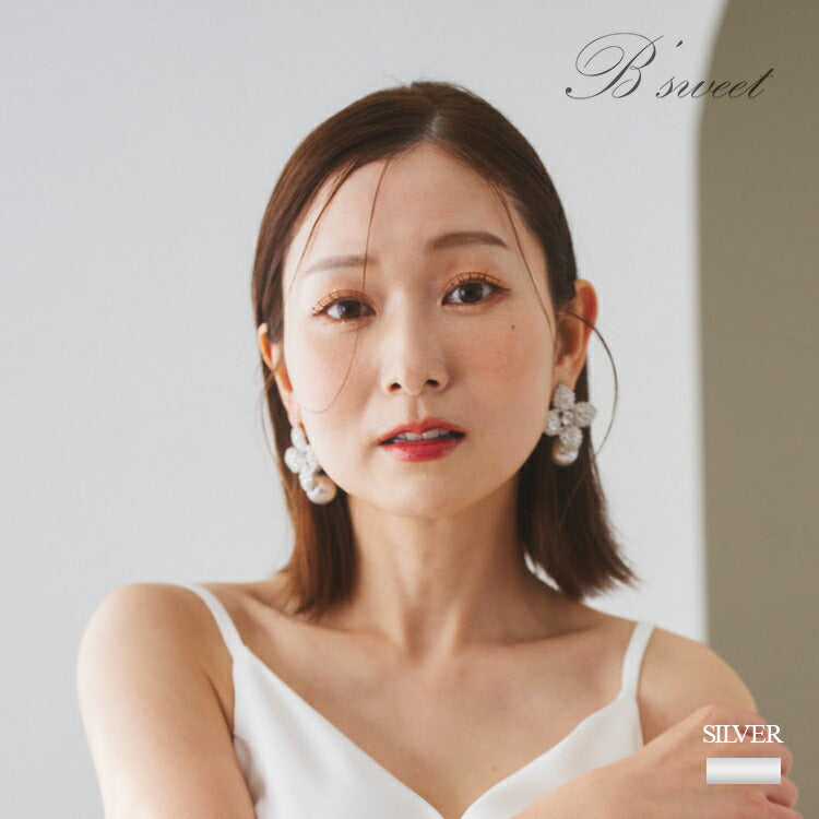 【ac233mo】テトラマラスフラワーピアス