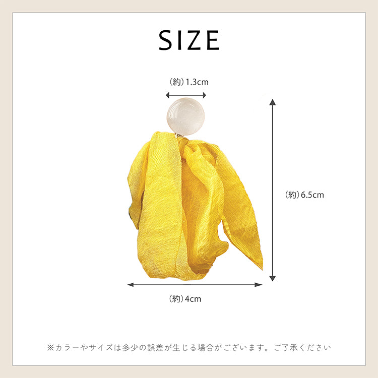 【ac289mo】シフォンブルーミングピアス