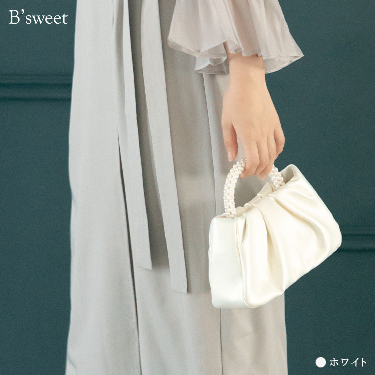 【bb88vn】2wayパールハンドルミニバッグ