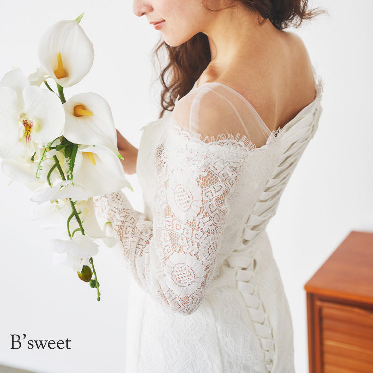 【 flo165bm】クンシラン 造花ブーケ ホワイト