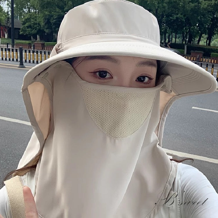【hat2】つば広帽子 3WAY小顔帽子