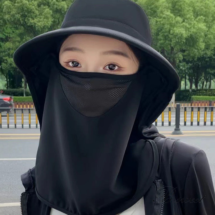 【hat2】つば広帽子 3WAY小顔帽子