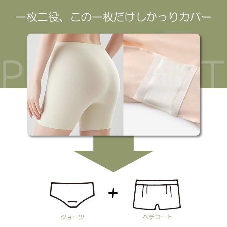 【in18】ペチパンツガードル Yラインカバー