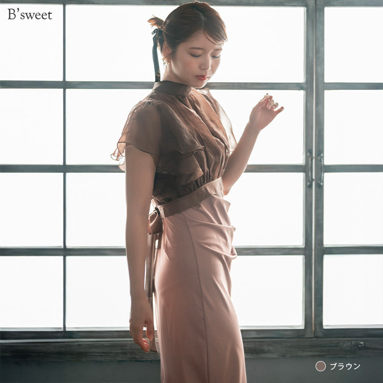 【pd54】ボレロレイヤードワンピース