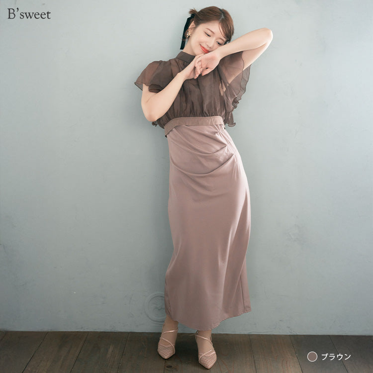 【pd54】ボレロレイヤードワンピース