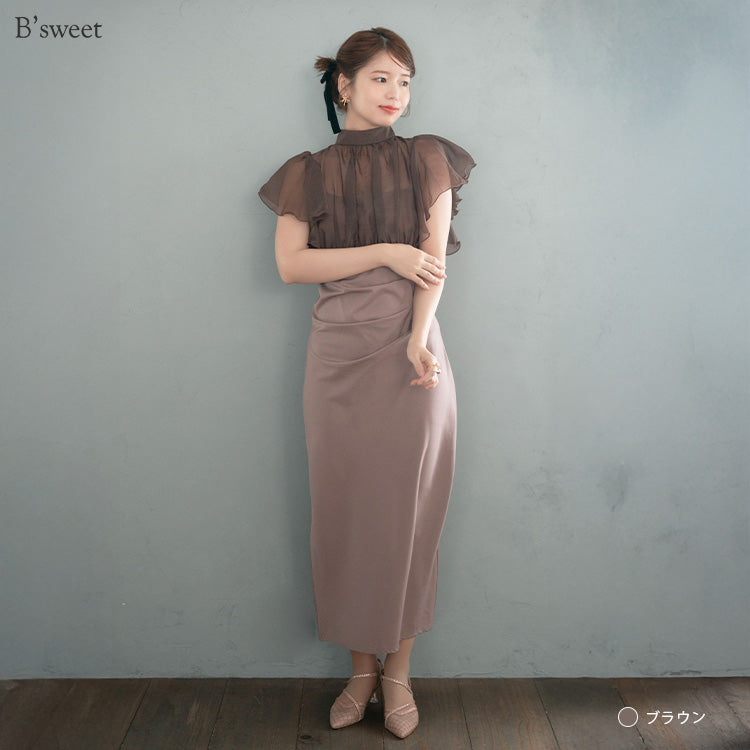 【pd54】ボレロレイヤードワンピース