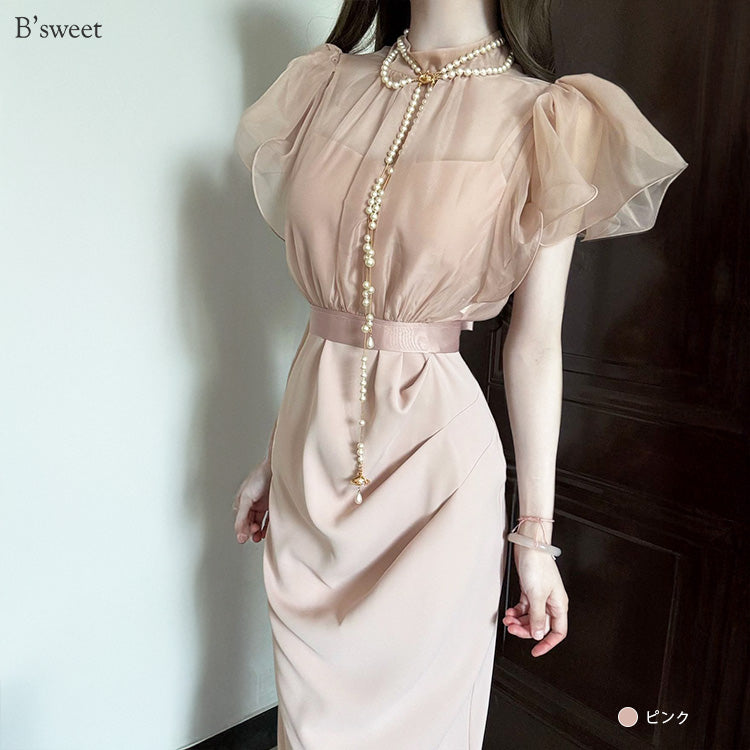 【pd54】ボレロレイヤードワンピース