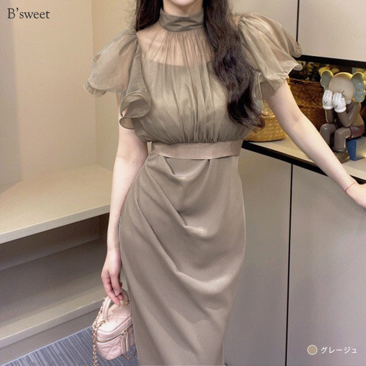 【pd54】ボレロレイヤードワンピース