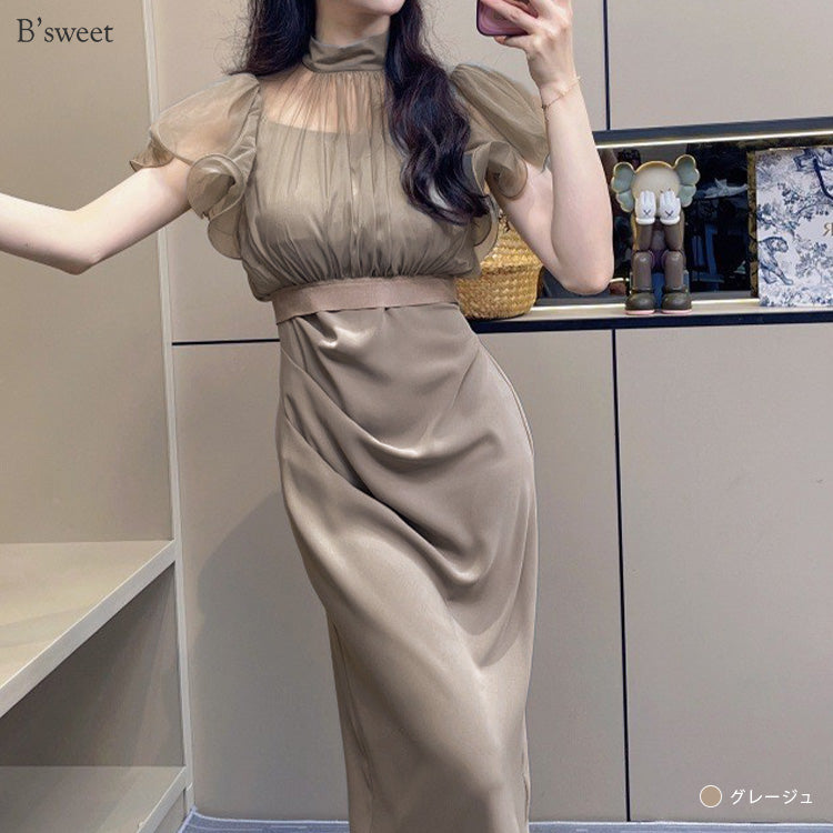 【pd54】ボレロレイヤードワンピース