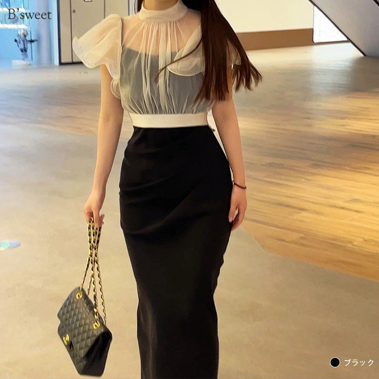 【pd54】ボレロレイヤードワンピース