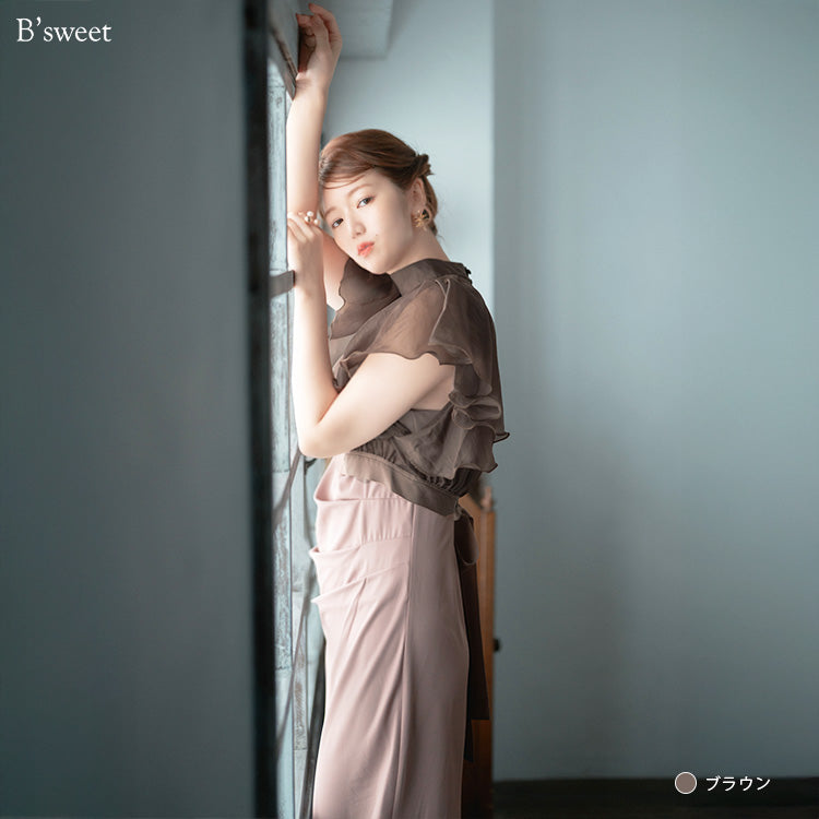 【pd54】ボレロレイヤードワンピース