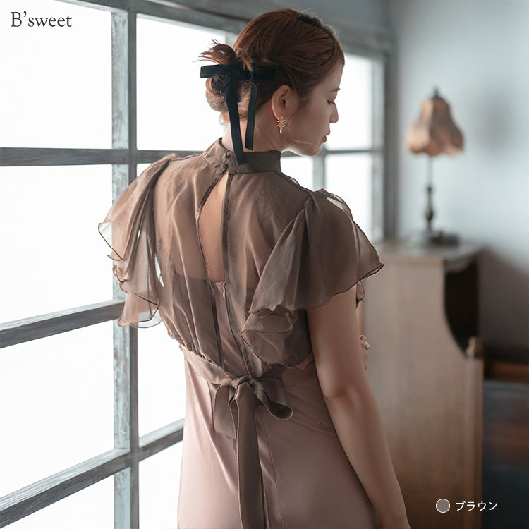 【pd54】ボレロレイヤードワンピース