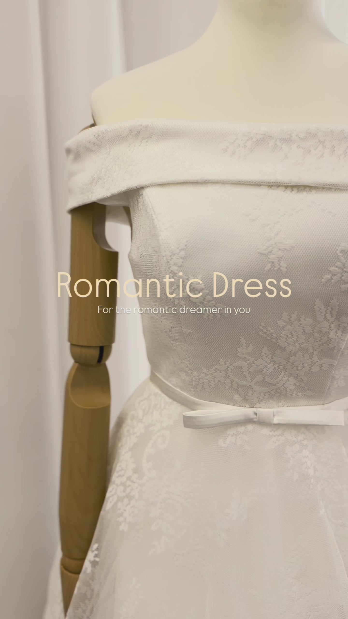 【wd53m】オフショルダー花柄Aラインドレス