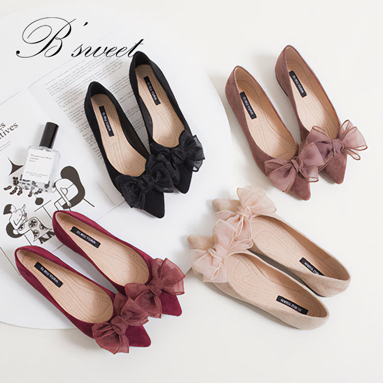 【sho126hd】リボンスエードパンプス