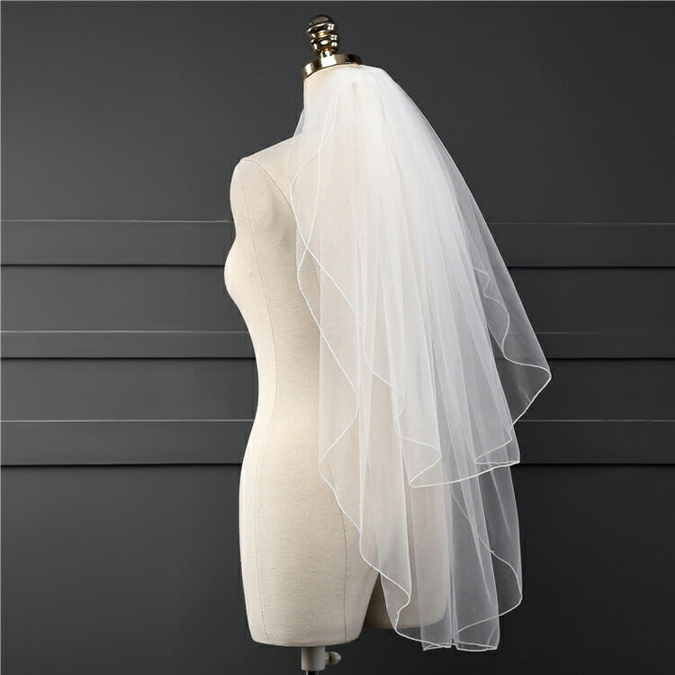 【ts233hg】メロウミディアムベール コーム付き【長さは約85cm/65cm】