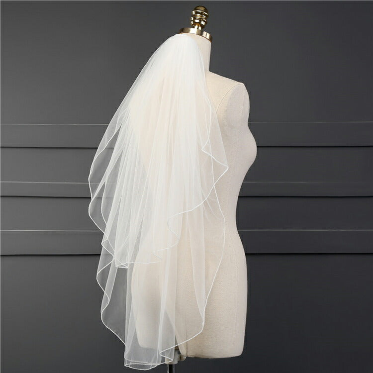 【ts233hg】メロウミディアムベール コーム付き【長さは約85cm/65cm】