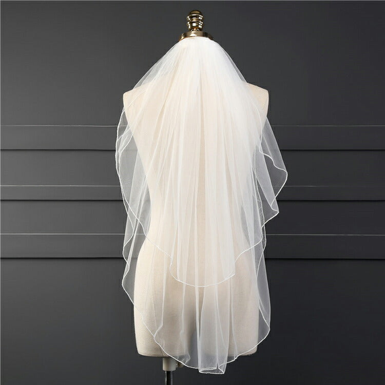 【ts233hg】メロウミディアムベール コーム付き【長さは約85cm/65cm】