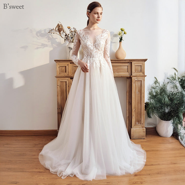 【ur75】 刺繡スリーブドレス Aライン