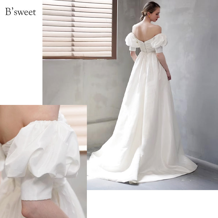 【ur79】 オフショルフィッシュテールドレス Aライン