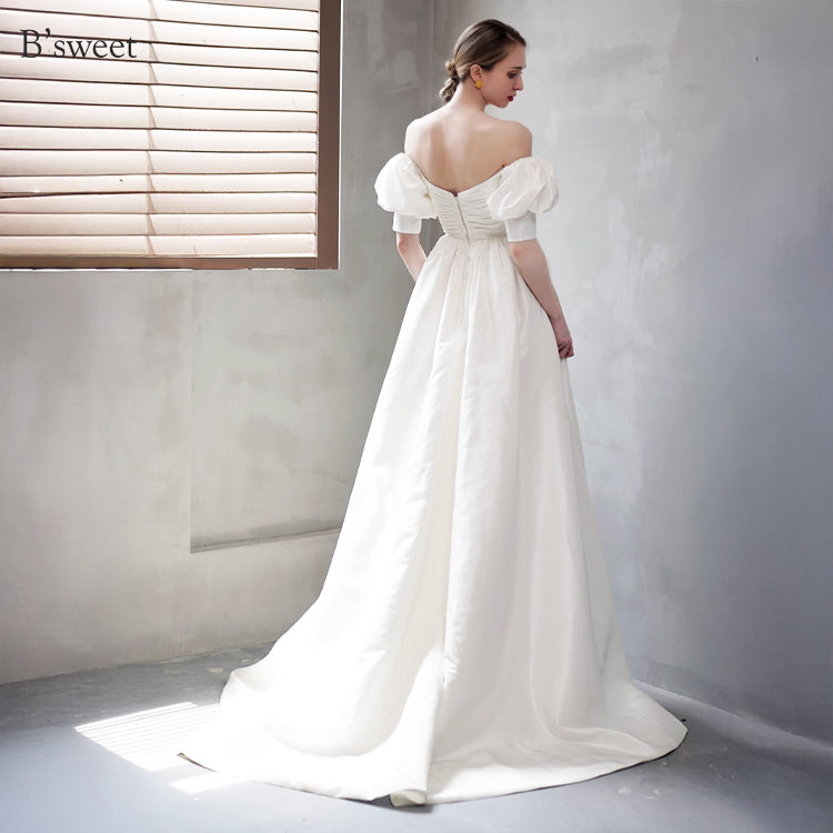 【ur79】 オフショルフィッシュテールドレス Aライン