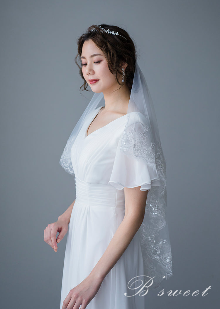 【wd141jx】フレアスリーブタックデザインドレス Aライン