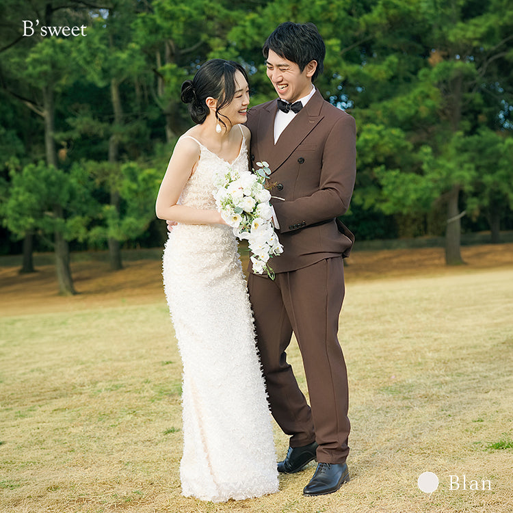 【kd145dr】ウェーブフェザーキャミソールドレス ソフトマーメイドライン