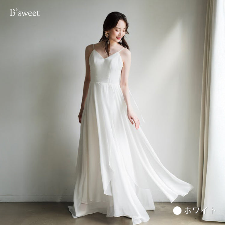 【wd173jx】キャミソールスリットドレス スレンダーライン