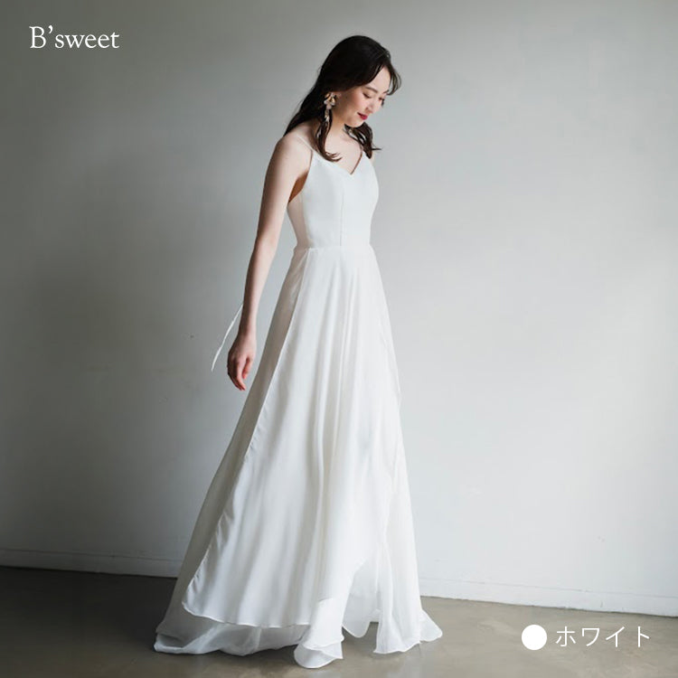 【wd173jx】キャミソールスリットドレス スレンダーライン