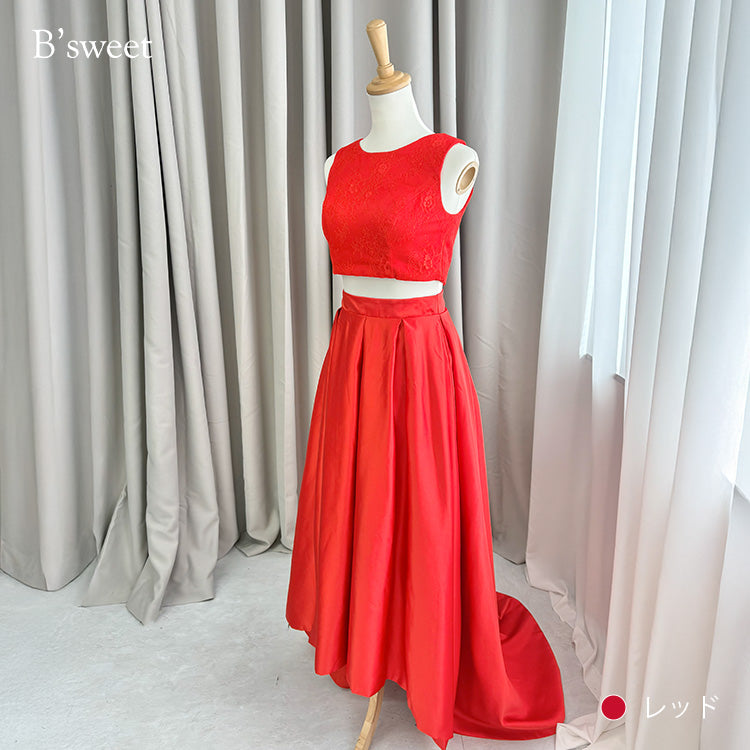 【wd378ls】セットアップフィッシュテールドレス Aライン