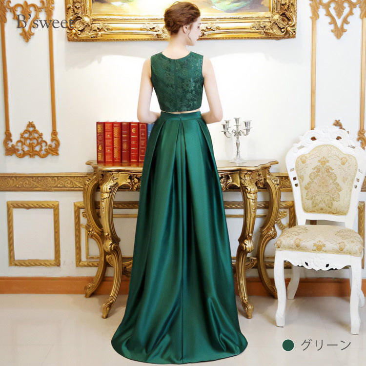 【wd378ls】セットアップフィッシュテールドレス Aライン