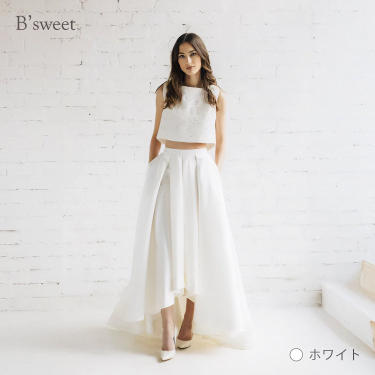 【wd378ls】セットアップフィッシュテールドレス Aライン