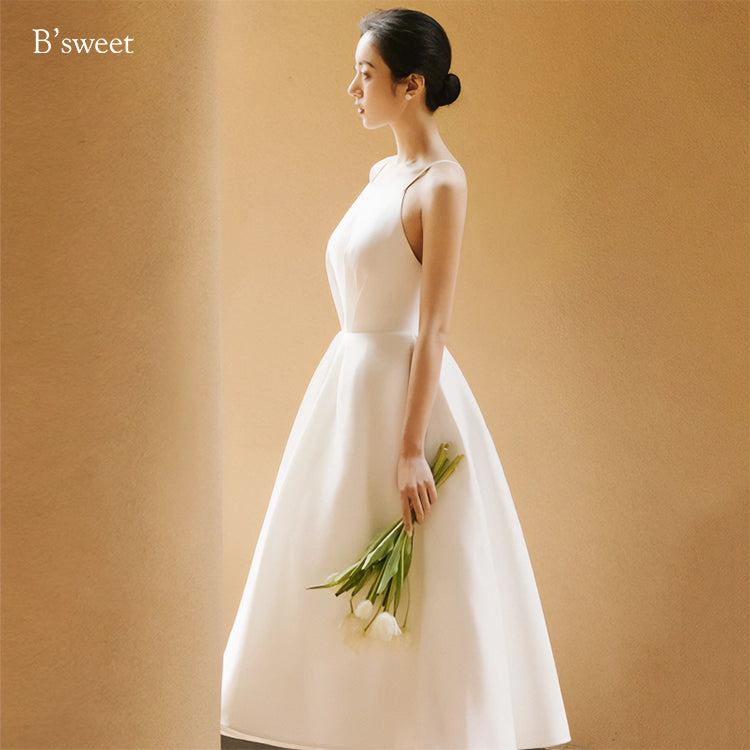 【wd454ls】キャミソールバックレスドレス Aライン