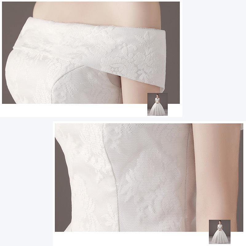 【wd53m】オフショルダー花柄Aラインドレス