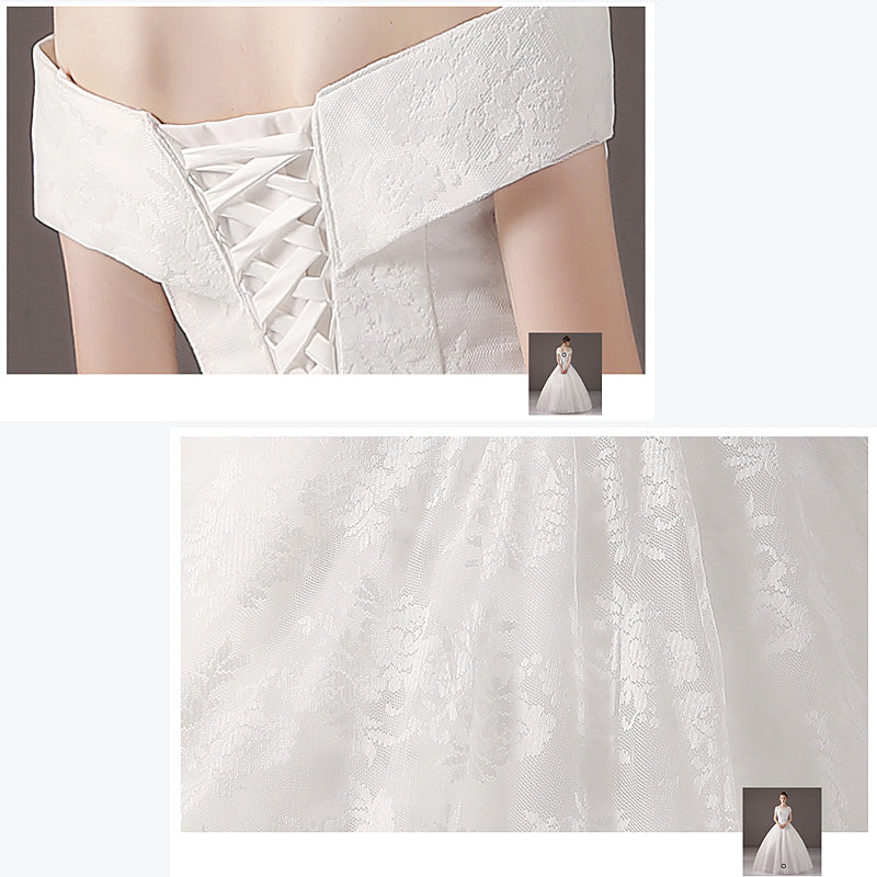 【wd53m】オフショルダー花柄Aラインドレス