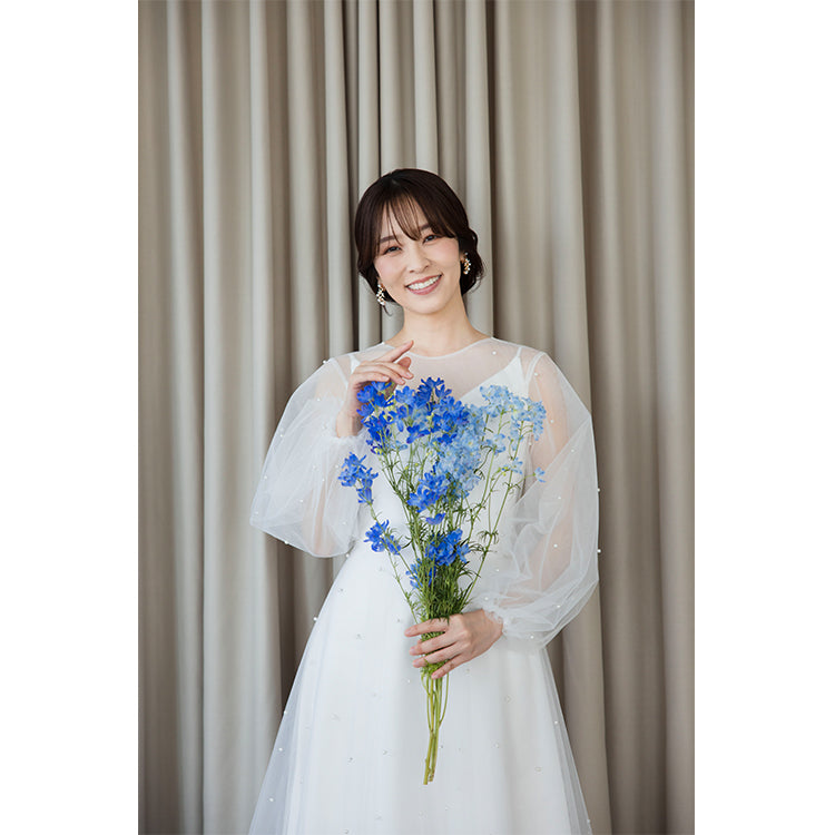 【wd656as】チュールパールワンピースキャミソール2wayドレス