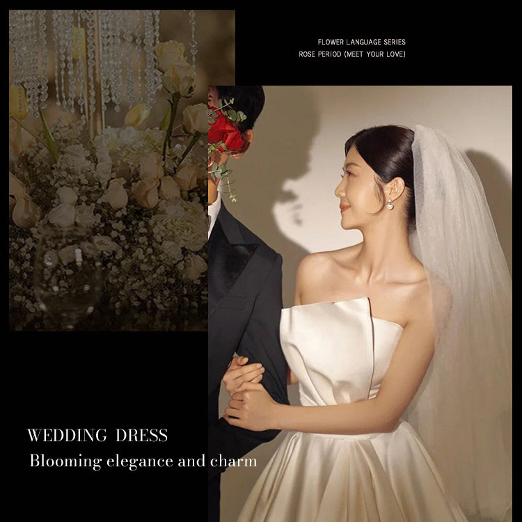 【wd664mi】ビッグリボンデザインビスチェドレス プリンセスライン