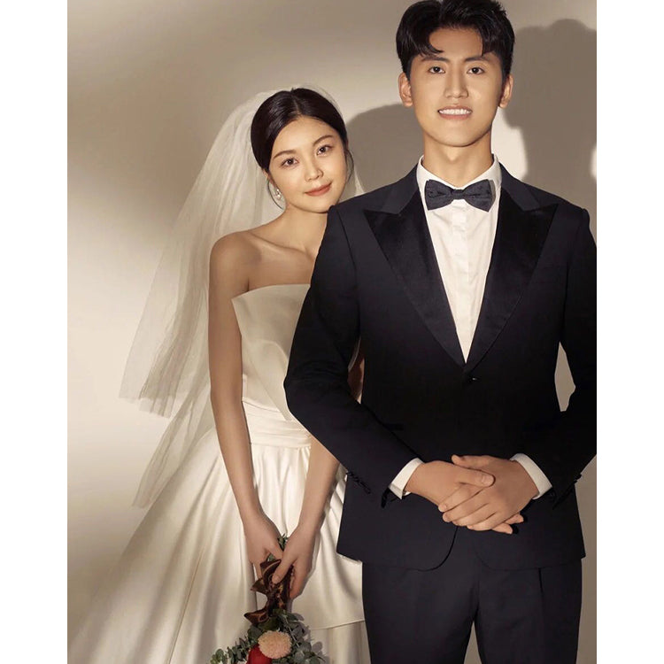 【wd664mi】ビッグリボンデザインビスチェドレス プリンセスライン