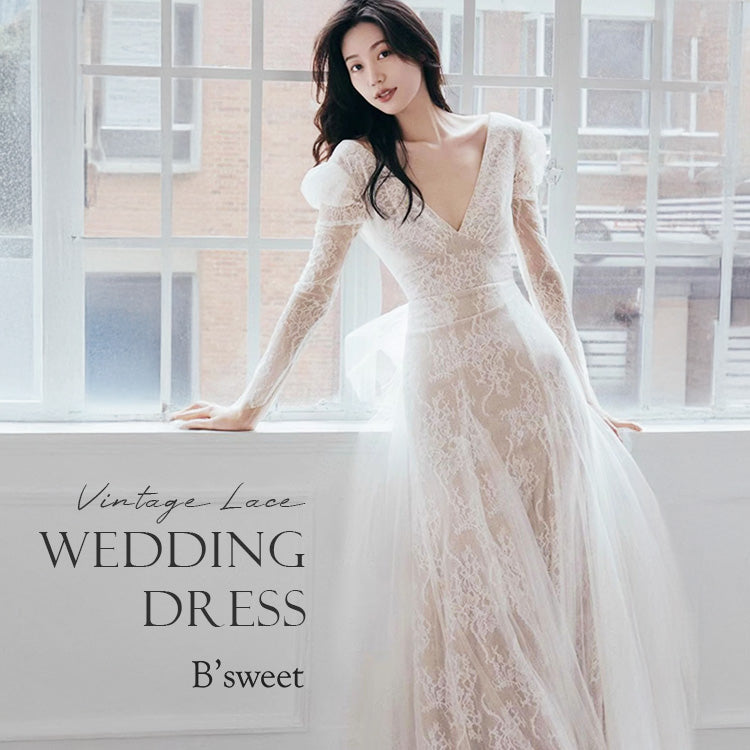 パフロングスリーブドレス