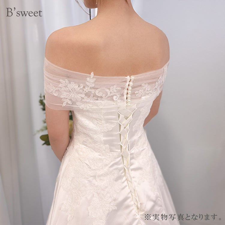 【wd715sr】2wayオフショルダードレス Aライン