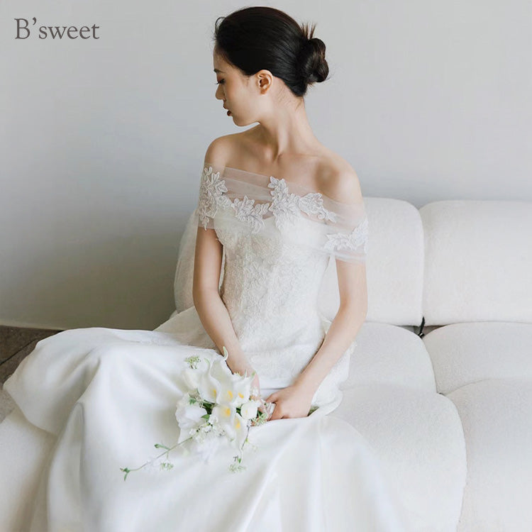 【wd715sr】2wayオフショルダードレス Aライン