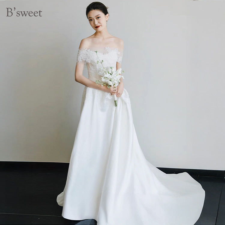 【wd715sr】2wayオフショルダードレス Aライン