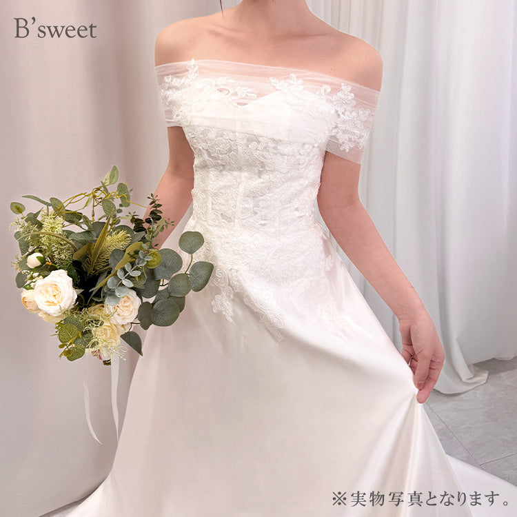 【wd715sr】2wayオフショルダードレス Aライン