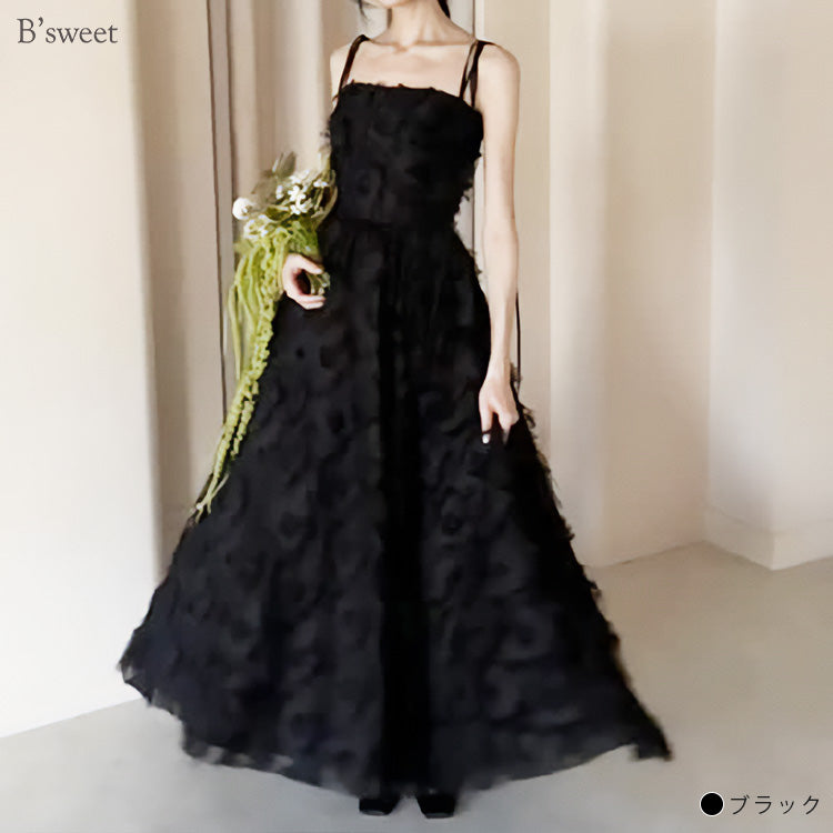 【wd718jx】フェザーシンプルウェディングドレス