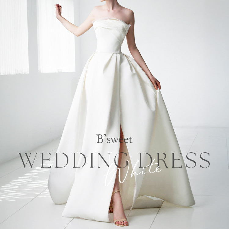 【wd727as】ビスチェフィッシュテールトレーンドレス Aライン