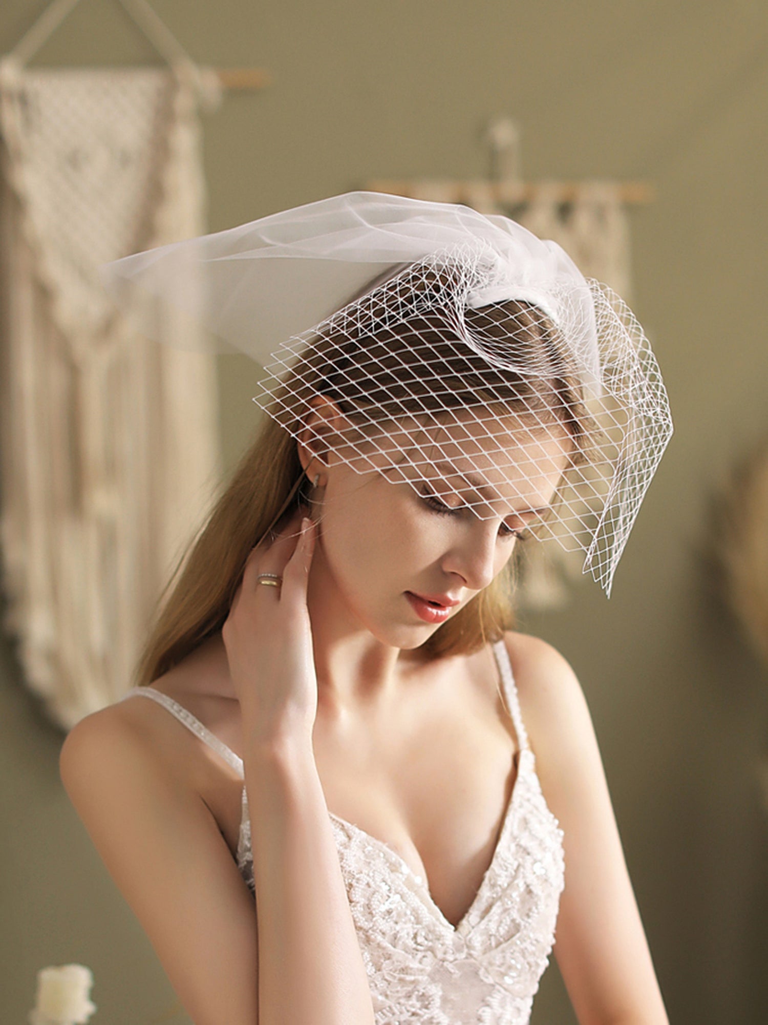 【ts199jd】バードケージベール コーム付き【長さ:約30cm】