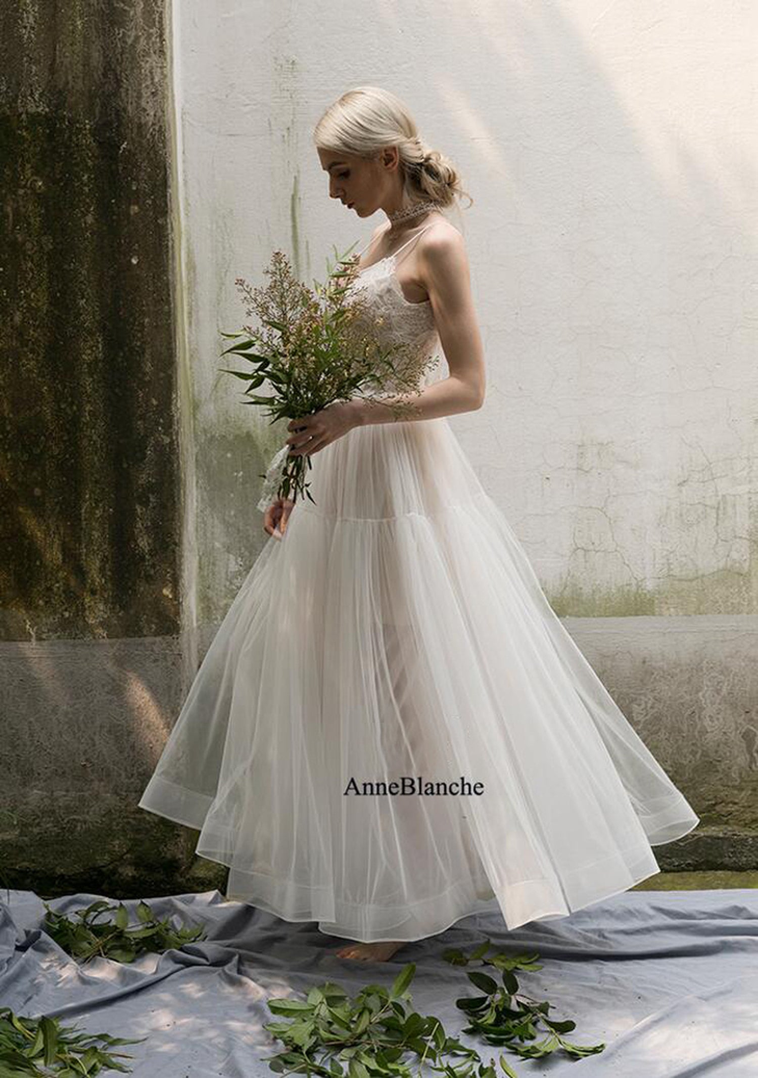 【ur18】キャミソールティアードスカートレースドレス Aライン